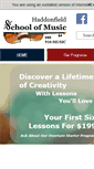 Mobile Screenshot of haddonfieldschoolofmusic.com