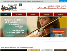 Tablet Screenshot of haddonfieldschoolofmusic.com